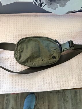 lululemon athletica Olive Green Waist Pack with Adjustable Strap